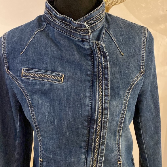 Escada sport Dark Blue Denim Jacket size 38 - Picture 3 of 8